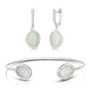 Opal Bracelet & Earrings Set