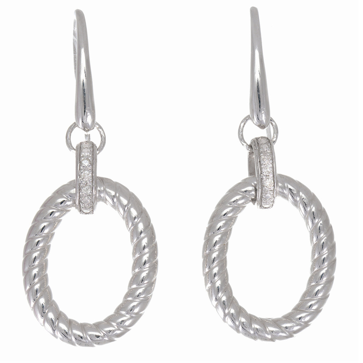 Diamond Dangle Earrings