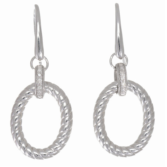 Diamond Dangle Earrings