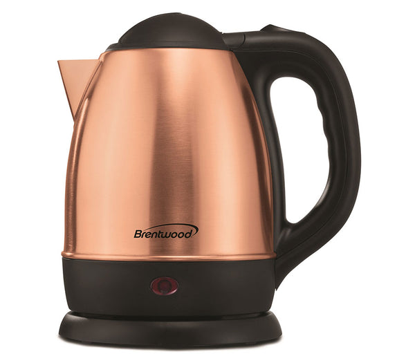Brentwood 1.2L Stainless Steel Cordless Electric Kettle, Rose Gold
