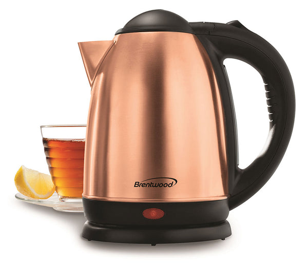 Brentwood  1.7L Stainless Steel Cordless Electric Kettle, Rose Gold
