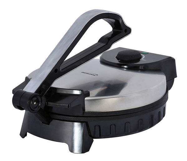 Brentwood Stainless Steel Non-Stick Electric Tortilla Maker, 10-Inch