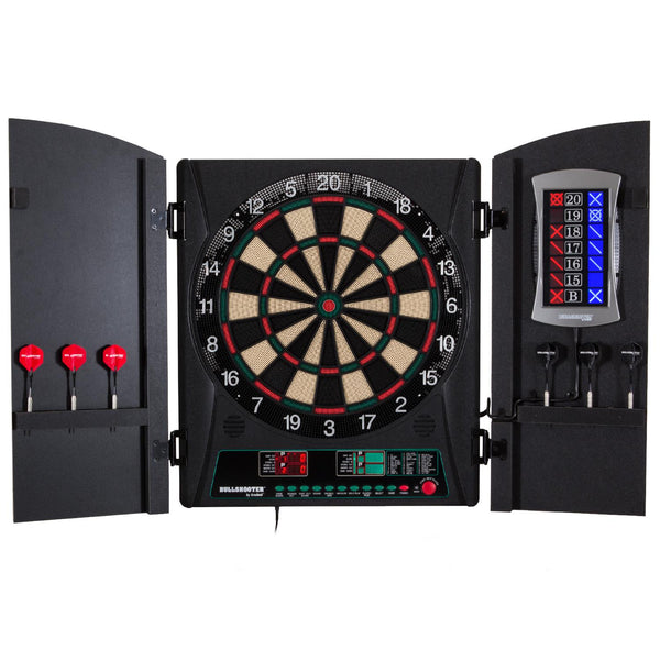 Escalade Sports, Bullshooter - Cricket Maxx 1.0 Electronic Dartboard Cabinet Set