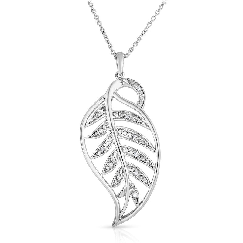 Diamond Leaf Necklace