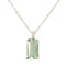 Diamond & Green Amethyst Necklace