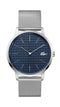 Lacoste Moon, Gents Stainless Steel Case, Blue Dial, Stainless Steel Bracelet