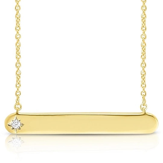 Diamond Bar Necklace