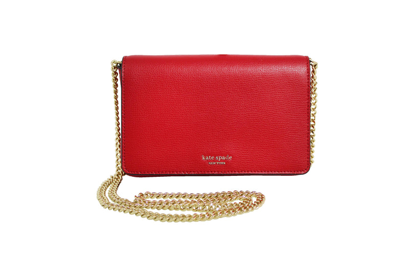 Kate Spade Sylvia Chain Wallet Crossbody - Hot Chili