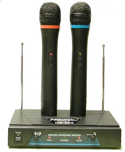Hisonic Dual VHF Wireless Microphone System