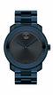 Movado Bold Gents, Blue Ion-Plated Case & Bracelet, Navy Metallic Dial