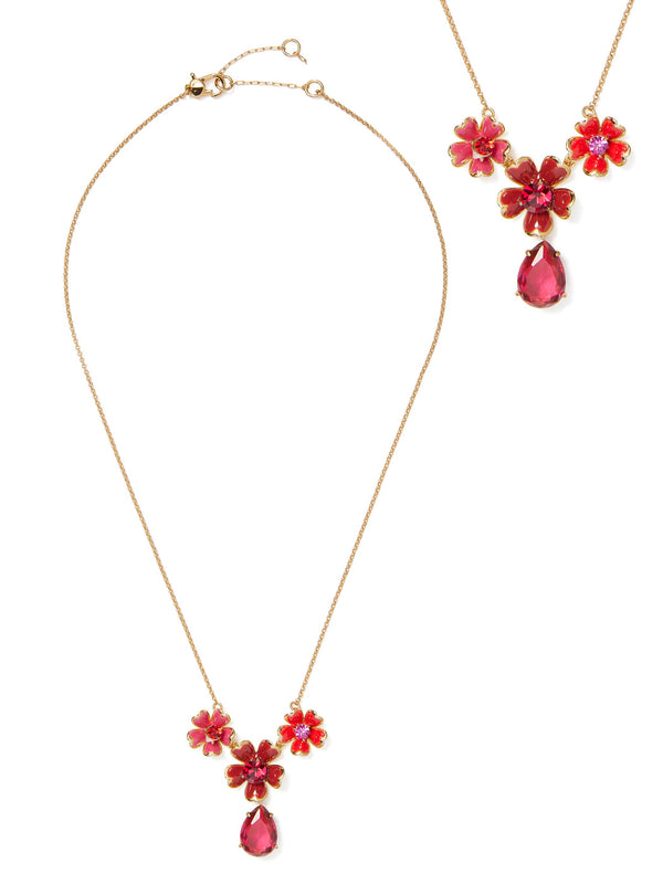 Kate Spade Blushing Blooms Necklace - Red Multi