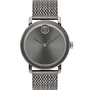 Movado Bold Gents, Grey IP Case & Mesh Bracelet, Grey Sunray Dial