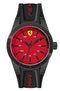 Scuderia Ferrari Redrev Gents, Plastic Case, Red Dial, Black Silicone Strap