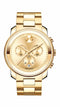 Movado Bold Gents, Ion Gold Plated Case & Bracelet, Gold Chrono Dial