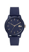 Lacoste L,12,12 , Ladies Navy TR90 Case, Navy Dial, Navy Silicone Strap