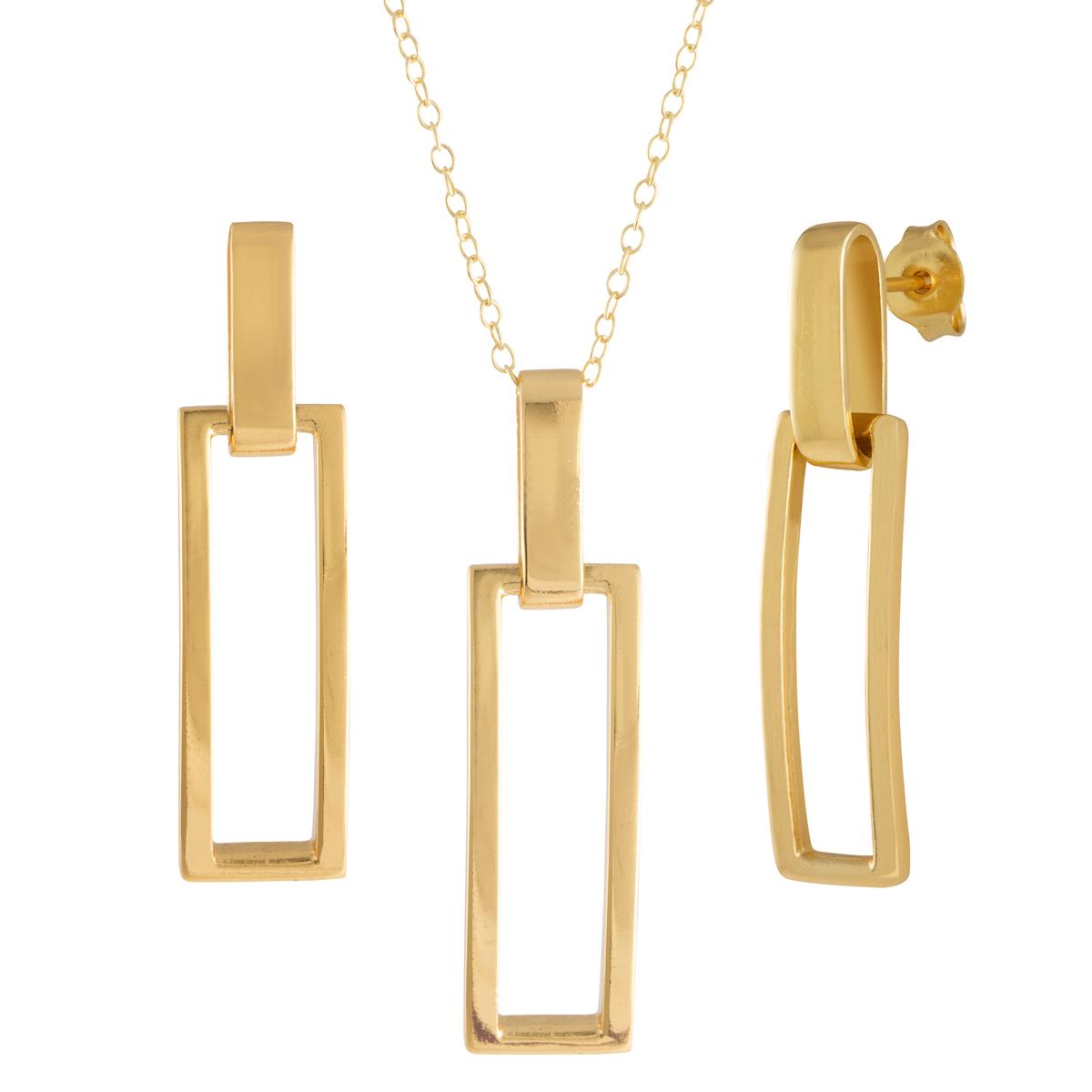 Contemporary Earring & Necklace Set