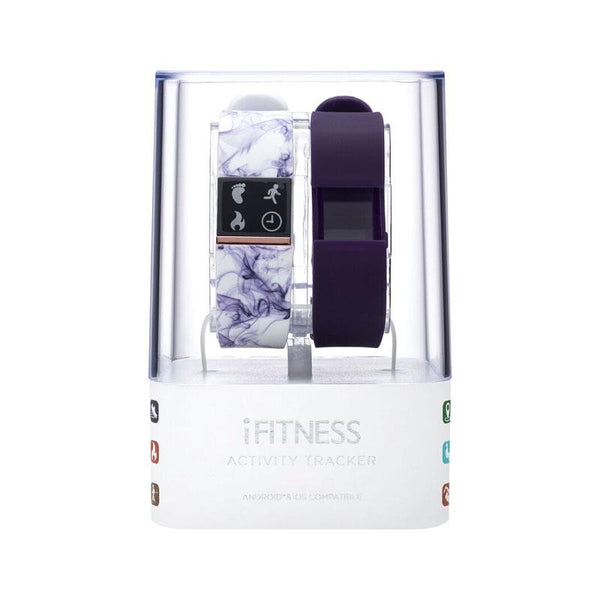 iTouch Wearables iFitness Tracker Watch - (Marble and Purple)