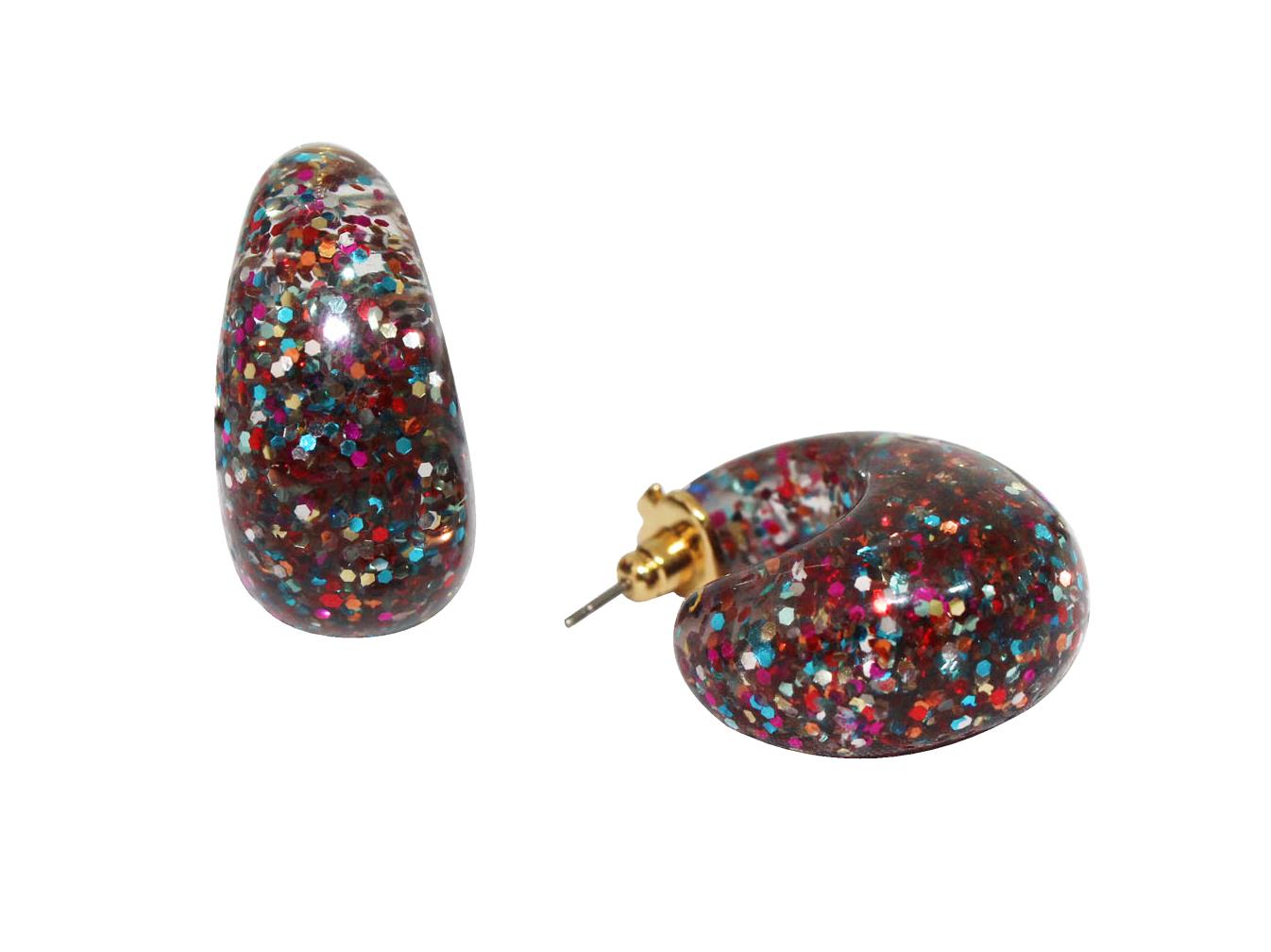 Kate Spade Adore-Ables Glitter Huggie Hoop Earrings - Multi