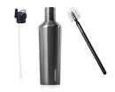 25oz Canteen w/Bottle Brush & Canteen Cap w/Straw - Gunmetal