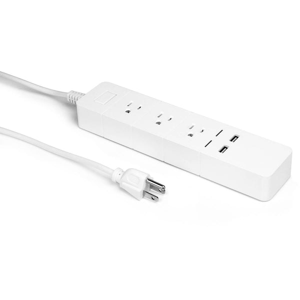 eco4life SmartHome WiFi 3-Port Surge Strip with USB Charging