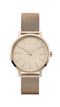 Lacoste Moon Ladies Watch, Rose Gold Plated Case, Rose Gold Dial, Rose Gold Plated Mesh Bracelet