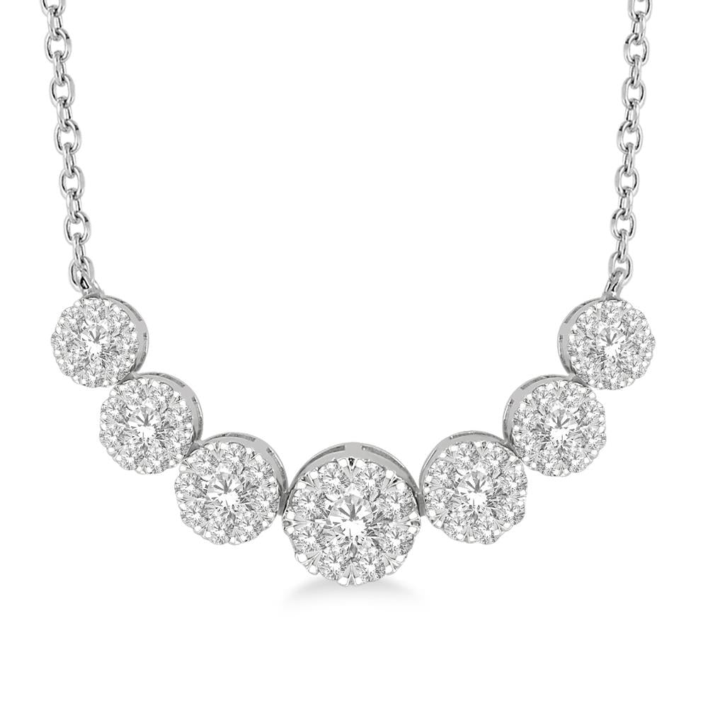 Diamond Cluster Necklace