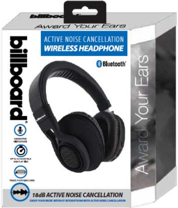 Billboard Wireless Bluetooth Active Noise Cancelling Headphones