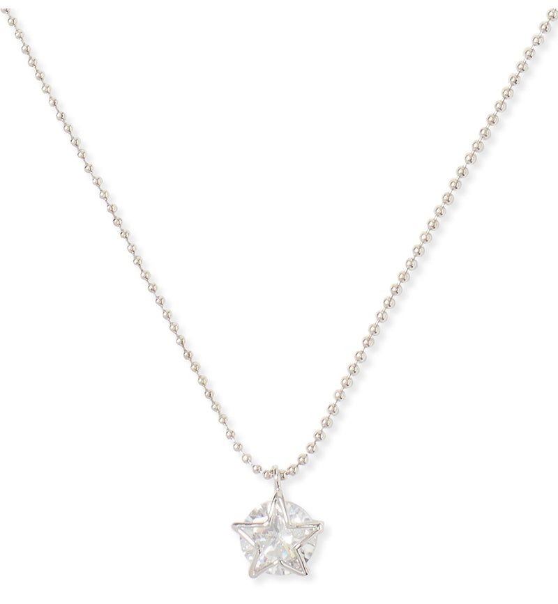 Kate Spade Something Sparkly Star Mini Pendant Clear Silver