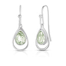 Green Amethyst Earrings