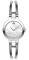Movado Amorosa Ladies, Stainless Steel Case, White Mother of Pearl Dial, Jewelry Clasp