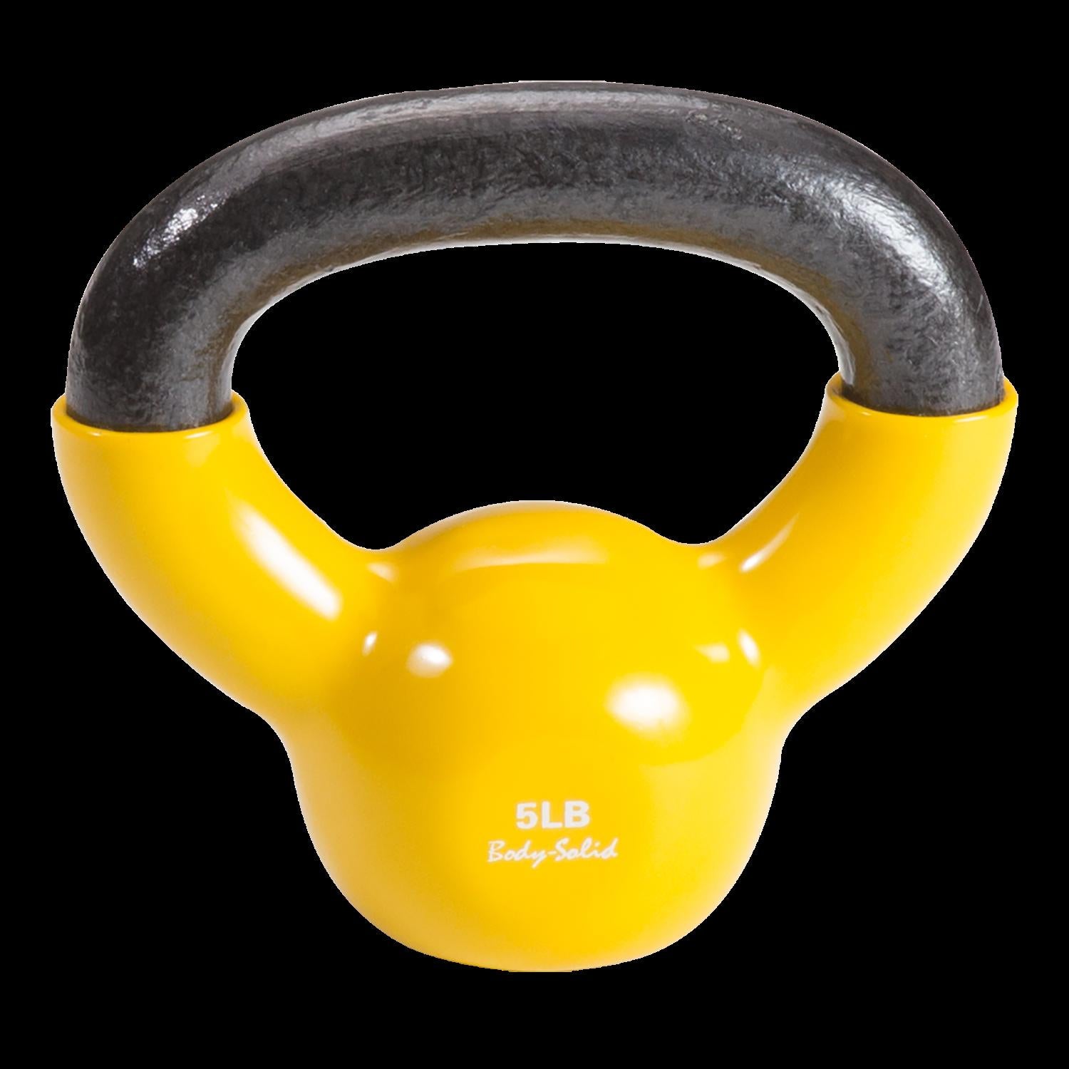 Body Solid Vinyl Coated Kettlebell , 5 lb