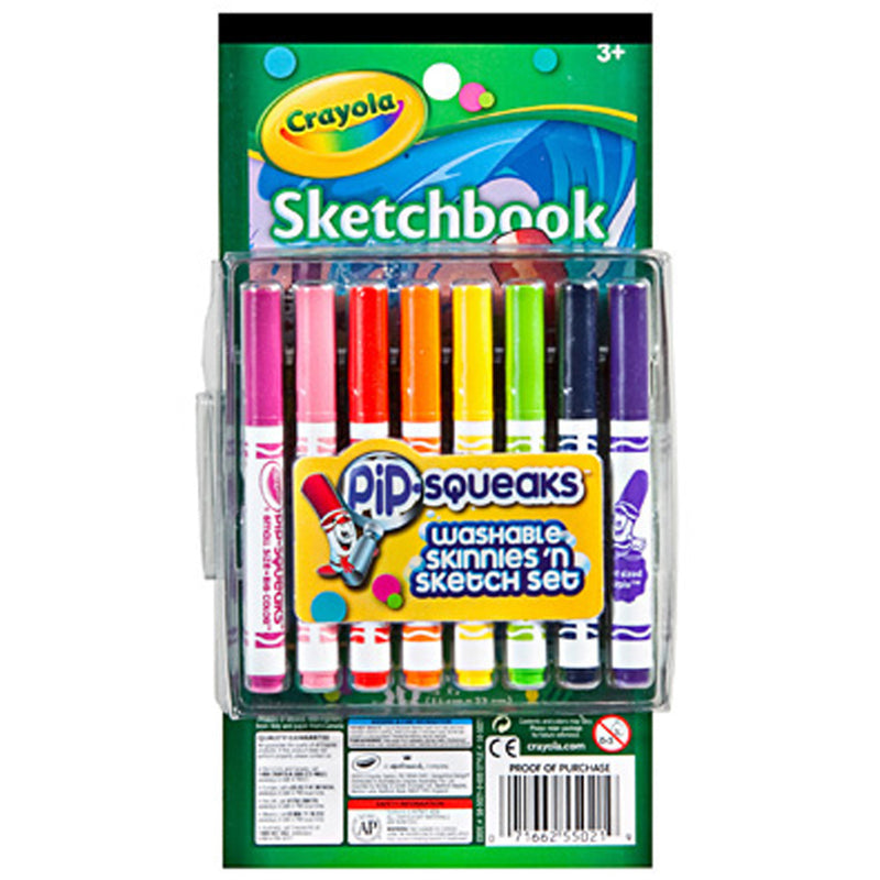 Crayola 16 ct. Pip-Squeaks Skinnies 'n Sketch Set