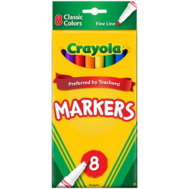Crayola 8 ct. Classic, Fine Line, ColorMax Markers