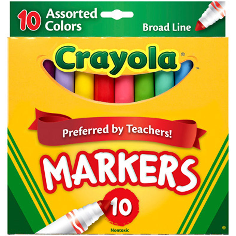 Crayola 10 ct. Assorted, Broad Line  Markers