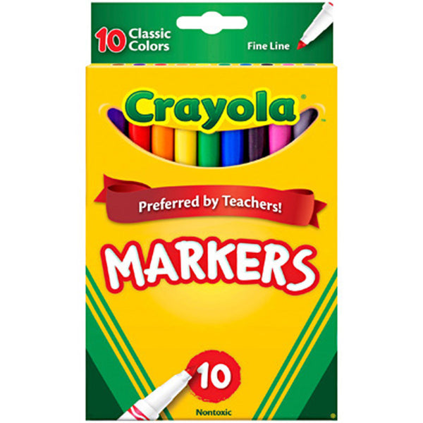 Crayola 10 ct. Classic, Fine Line, ColorMax Markers