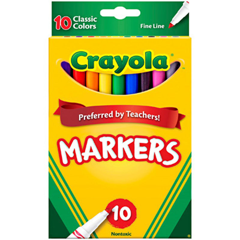 Crayola 10 ct. Classic, Fine Line, ColorMax Markers