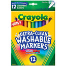 Crayola 12 ct. Ultra-Clean Washable Assorted, Fine Line, ColorMax Markers