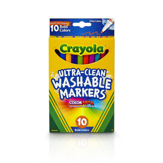 Crayola 10 ct. Ultra-Clean Washable Bold, Fine Line, Color Max Markers