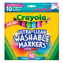 Crayola 10 ct. Ultra-Clean Washable Tropical, Broad Line, Color Max Markers