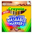 Crayola 10 ct. Ultra-Clean Washable Multicultural, Broad Line, Color Max Markers