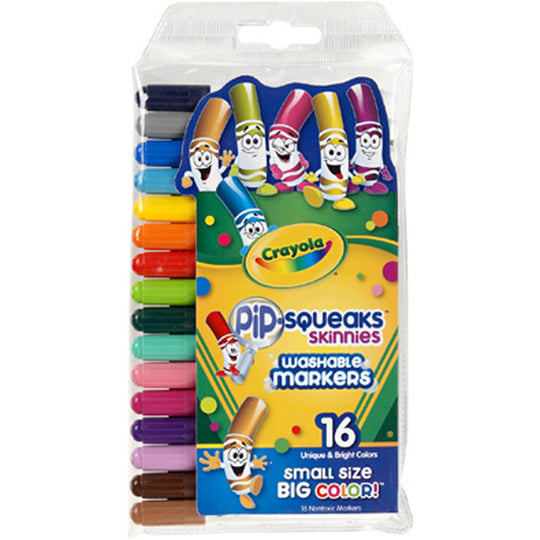 Crayola 16 ct. Washable Pip-Squeaks Skinnies Markers