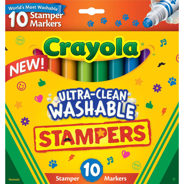 Crayola 10 ct. Ultra-Clean Washable Stampers Markers