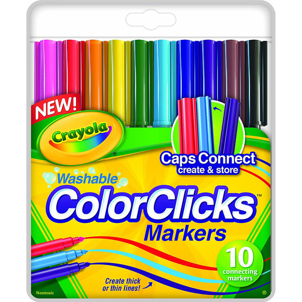 Crayola 10 ct. Washable Color Clicks Markers – 365 Wholesale