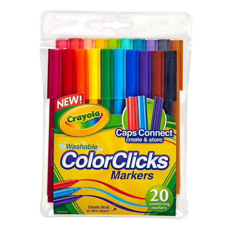 Crayola 20 Count Fine Line Ultra-Clean Washable Markers