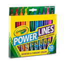 Crayola 10 ct. Washable Scented Power Lines Markers