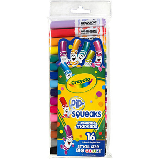 Crayola 16 ct. Washable Pip-Squeaks Markers