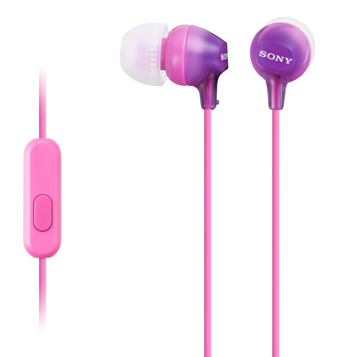 Sony EX15AP - EX Series - earphones with mic - in-ear - 3.5 mm jack - violet