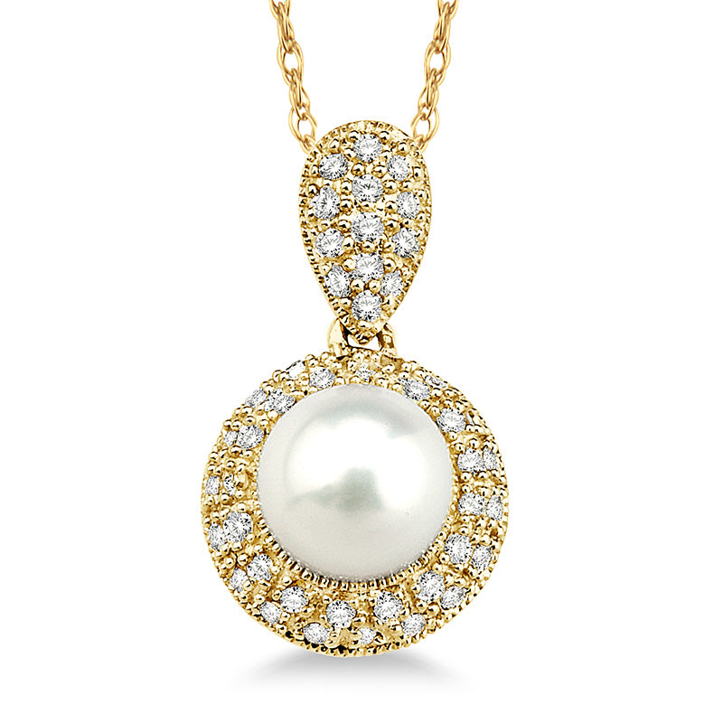 Diamond & Pearl Necklace