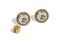 Kate Spade That Sparkle Pave Round Large Studs - Clear, Gold