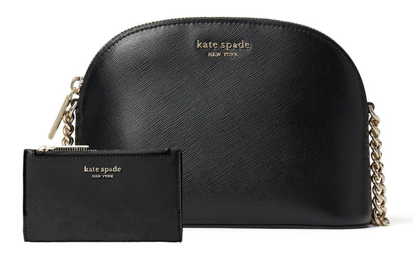 Kate Spade Spencer Small Slim BiFold & Dome Crossbody - Black